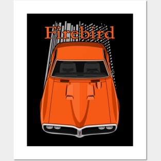 Pontiac Firebird Ram Air 1968 - Orange Posters and Art